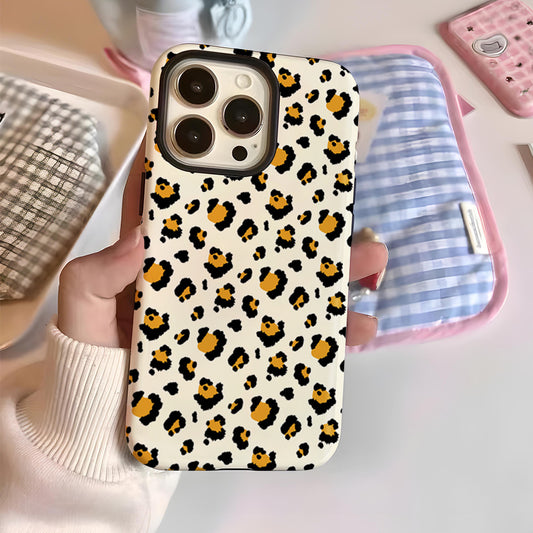 Custom Leopard pattern iPhone 15/14/13/12 Pro Max Case