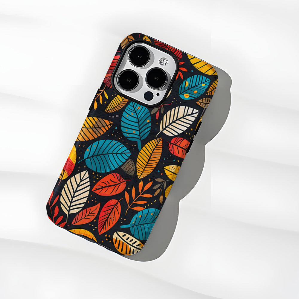 Leaves pattern iPhone 15/14/13/12 Pro Max Case